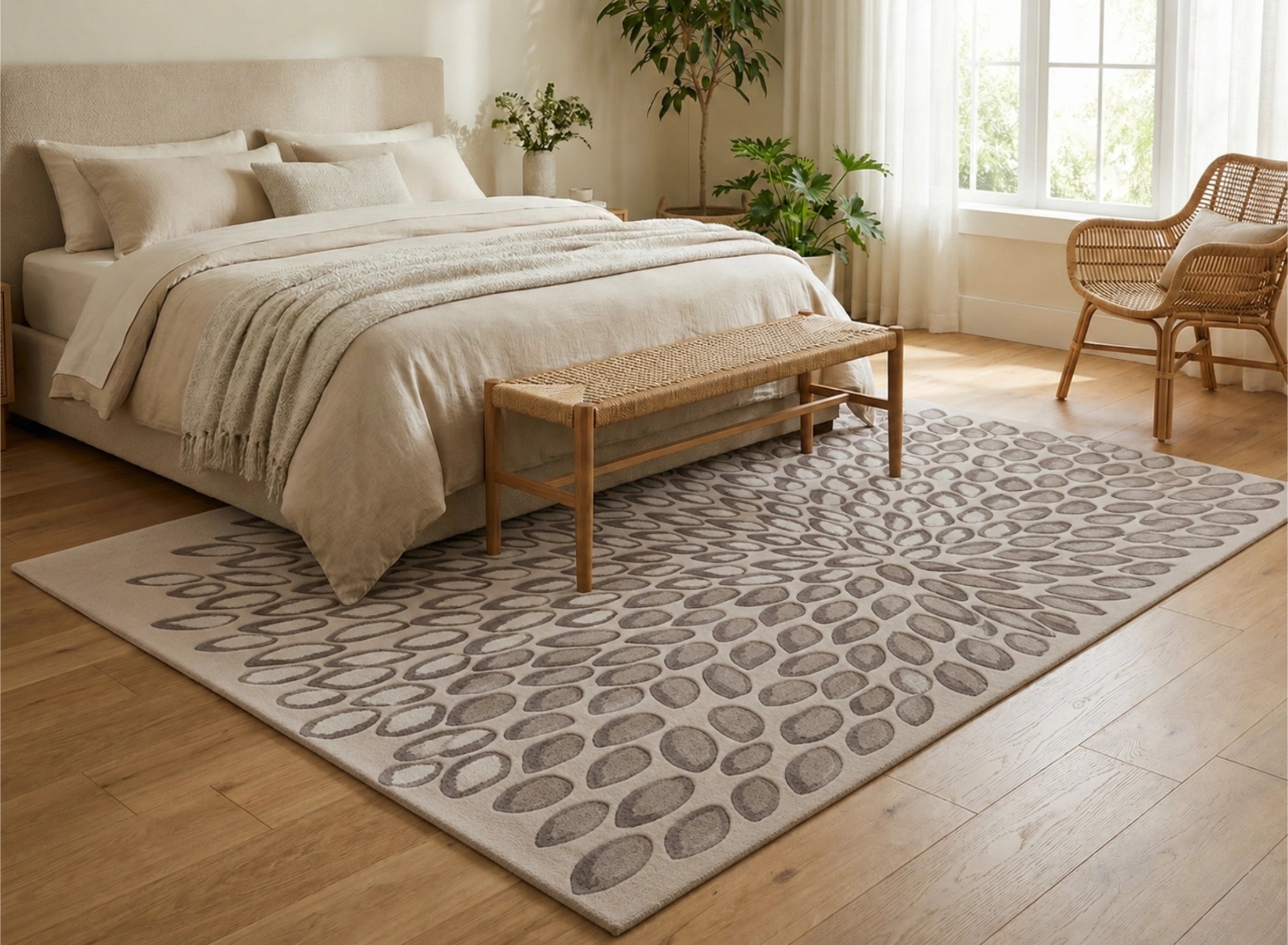 Radiant Petal Burst Carpet