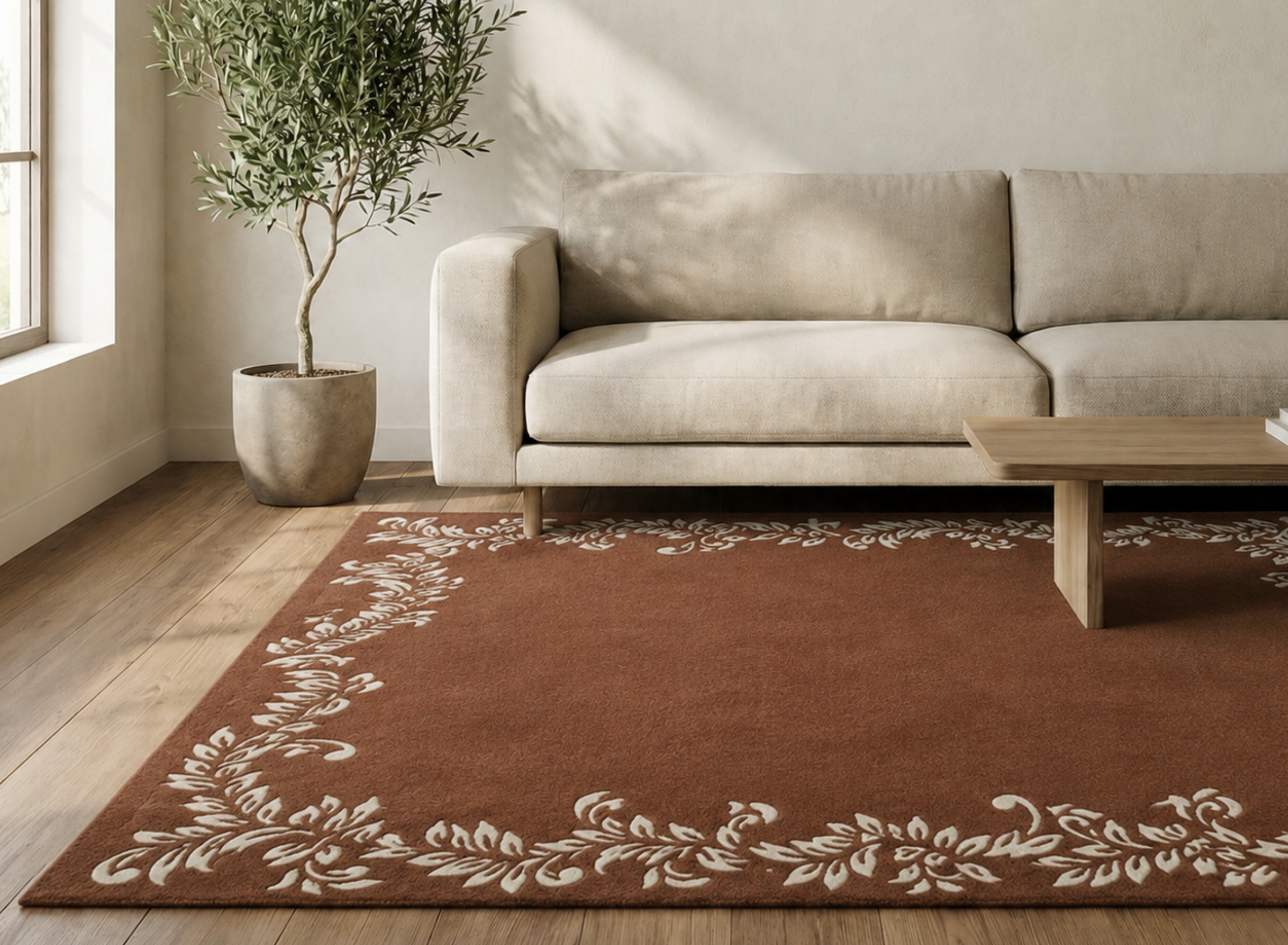 Regal Vine Border Carpet
