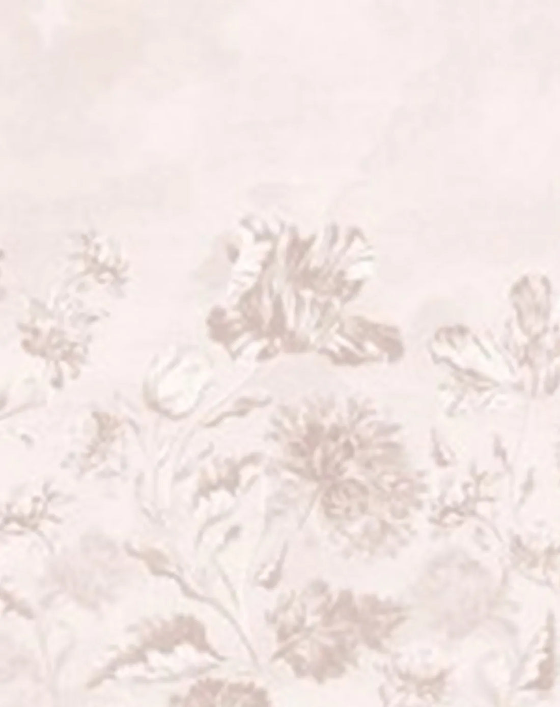 Soft Baroque Florals Wallpaper – Blush Pink