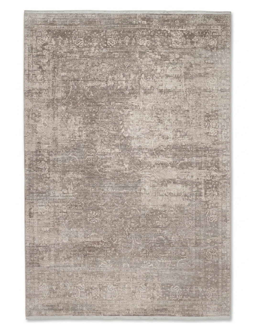 Assorted Taupe Beige Subtle Damask Carpet