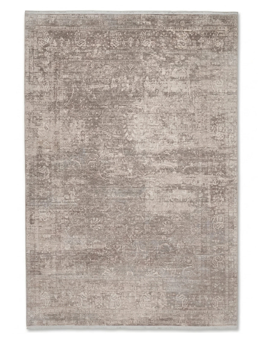 Assorted Taupe Beige Subtle Damask Carpet