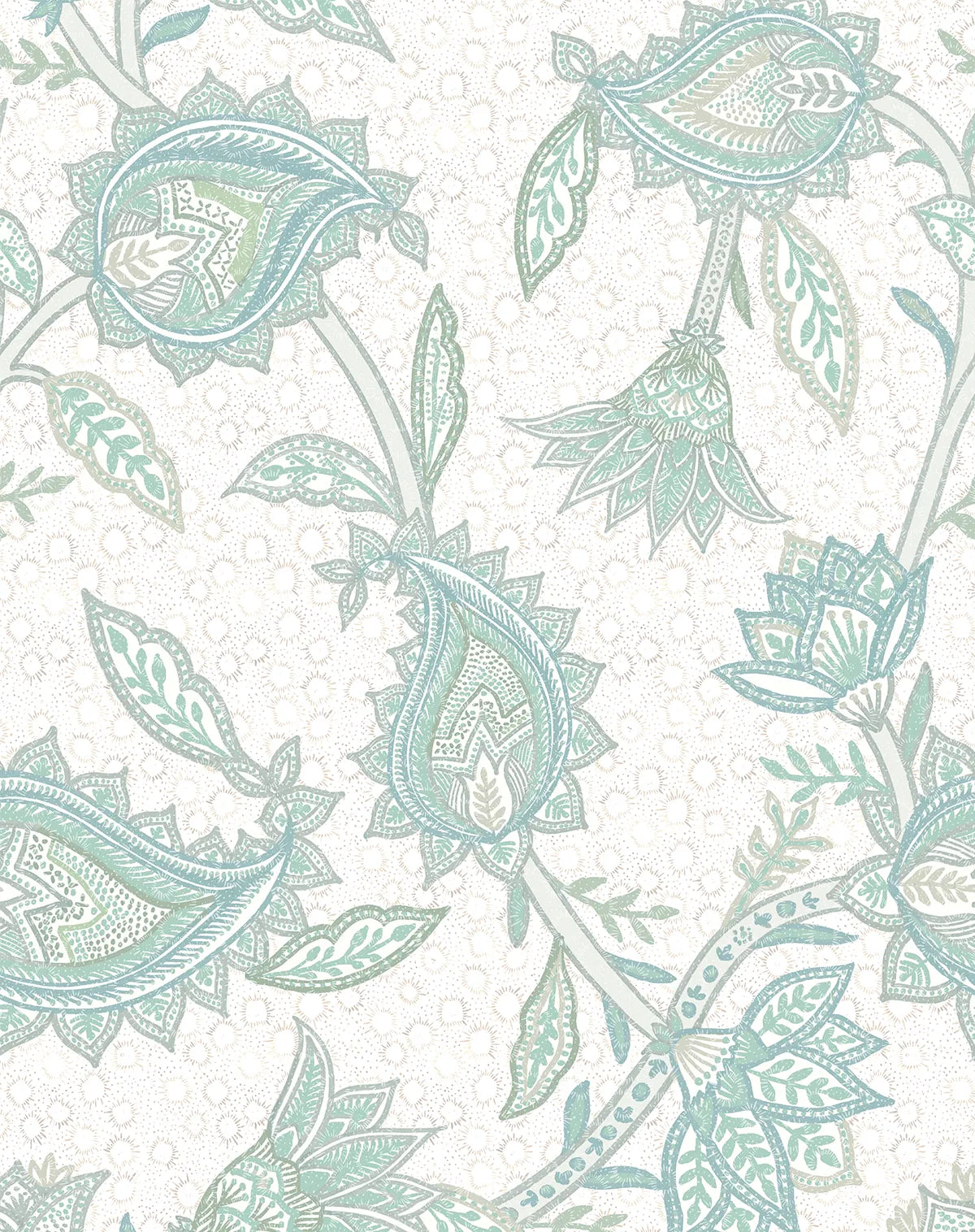 Paiselle Teal Wallpaper
