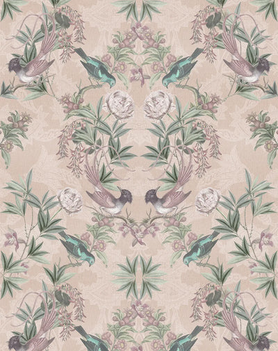 Garden Serenade Beige Wallpaper