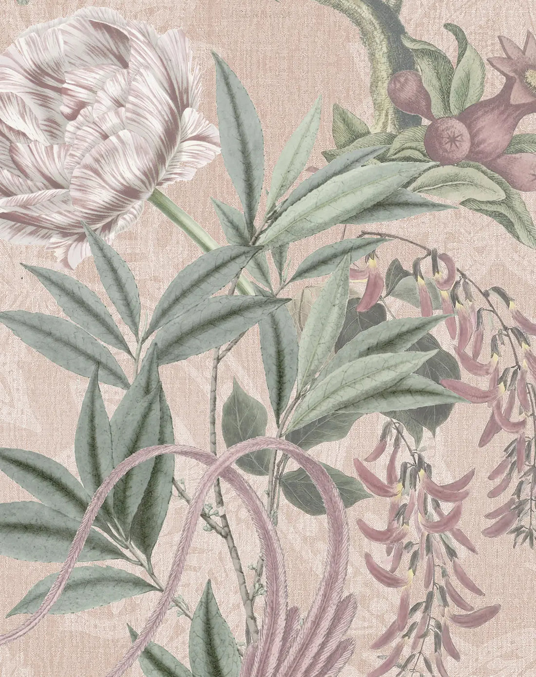 Garden Serenade Beige Wallpaper