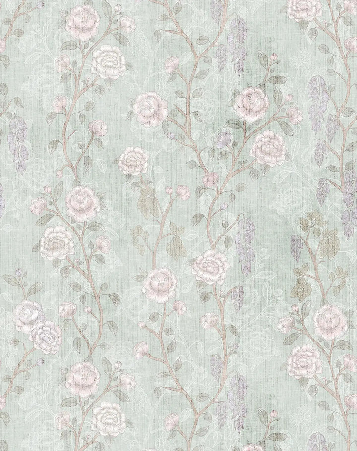 Rosenda Mint Wallpaper