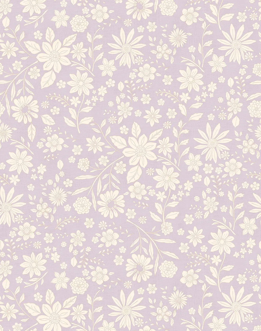 Daisy Lilac Wallpaper