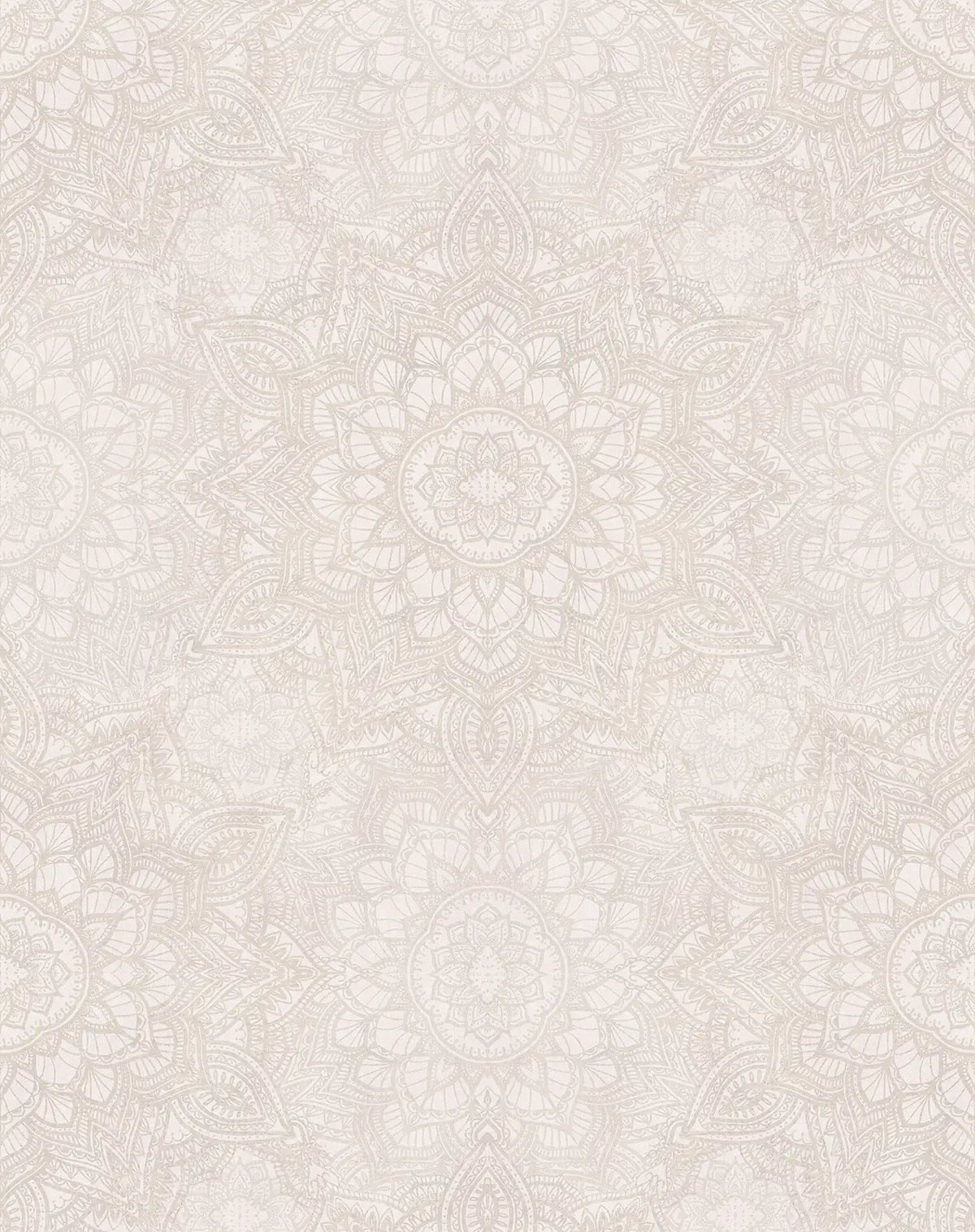 Mandala Beige Wallpaper