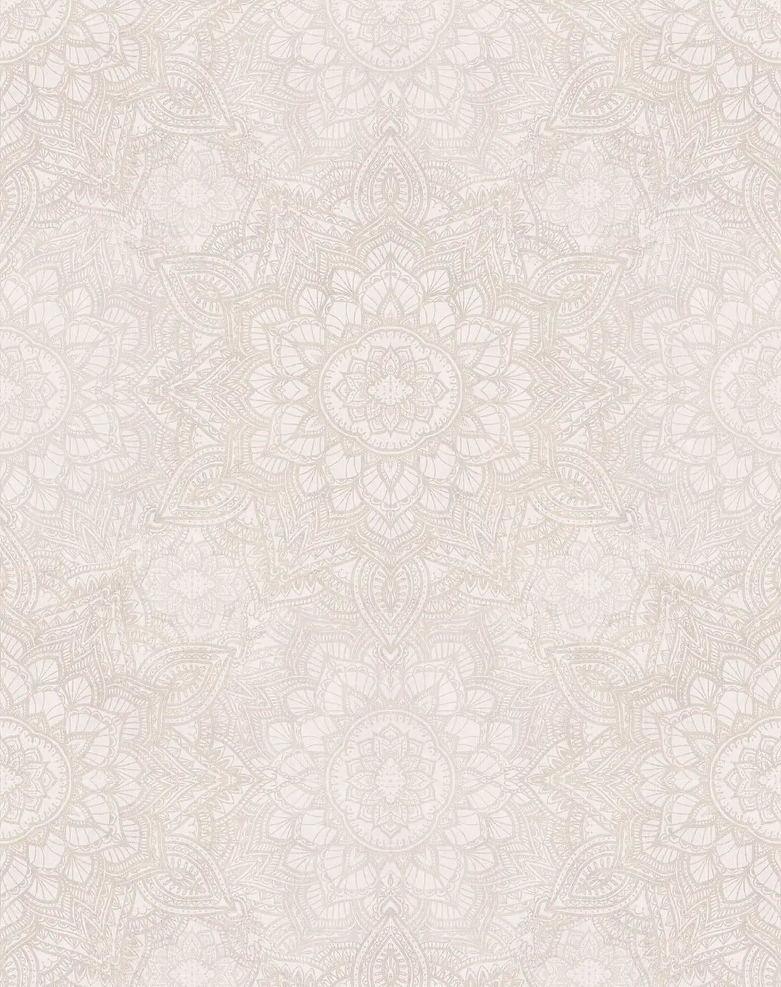 Mandala Beige Wallpaper