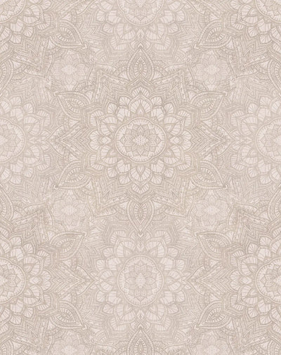 Mandala Taupe Wallpaper