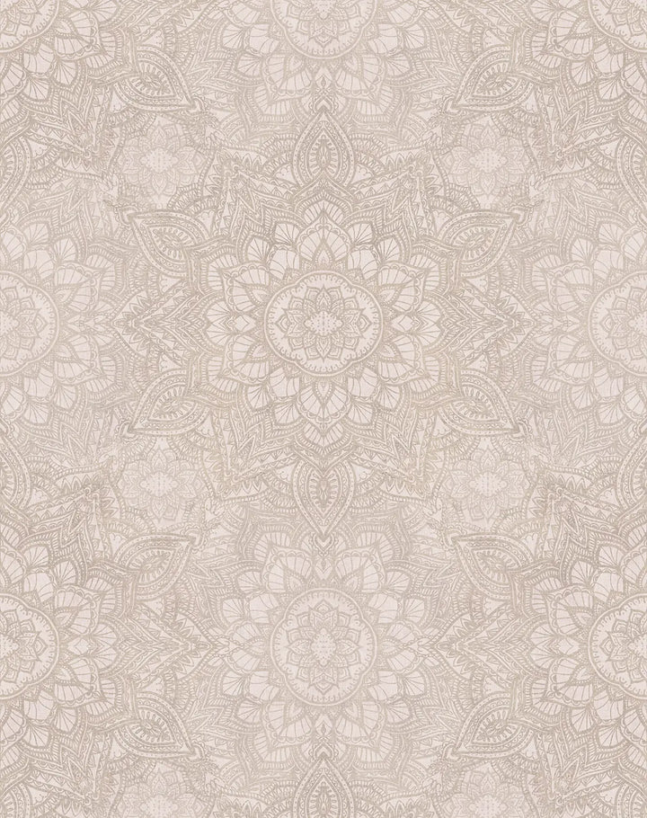 Mandala Taupe Wallpaper