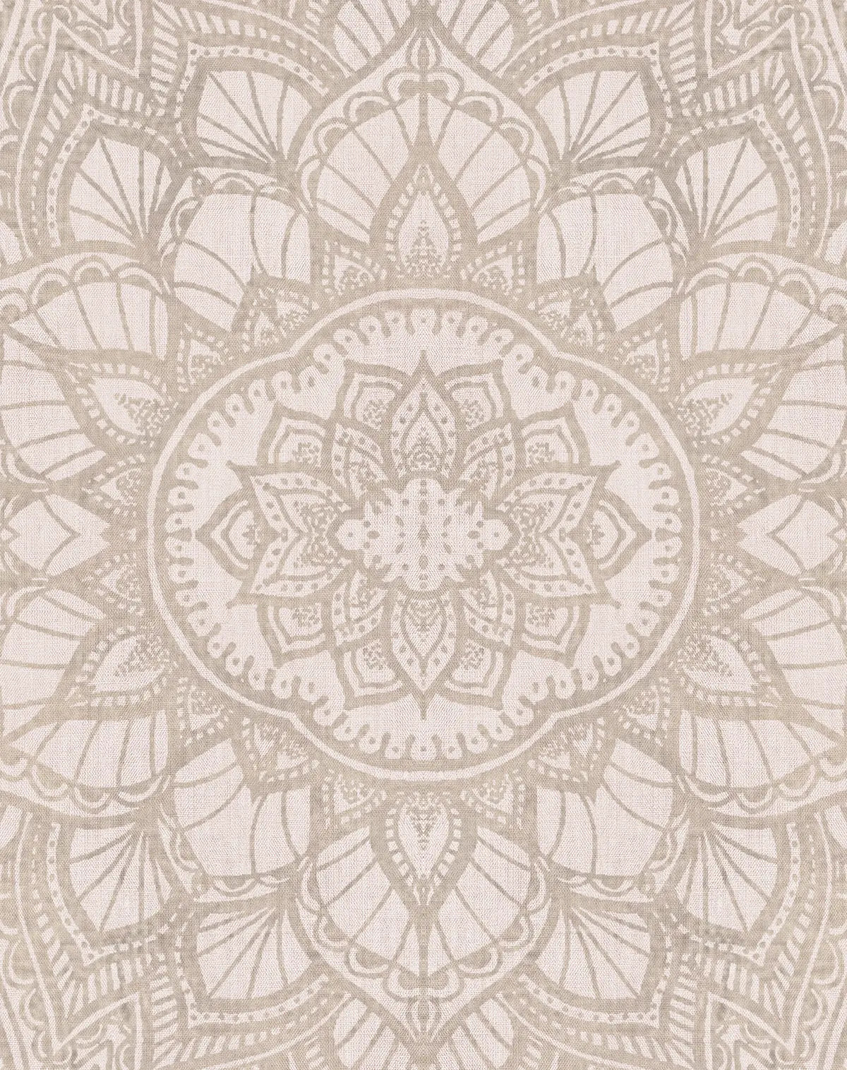 Mandala Taupe Wallpaper