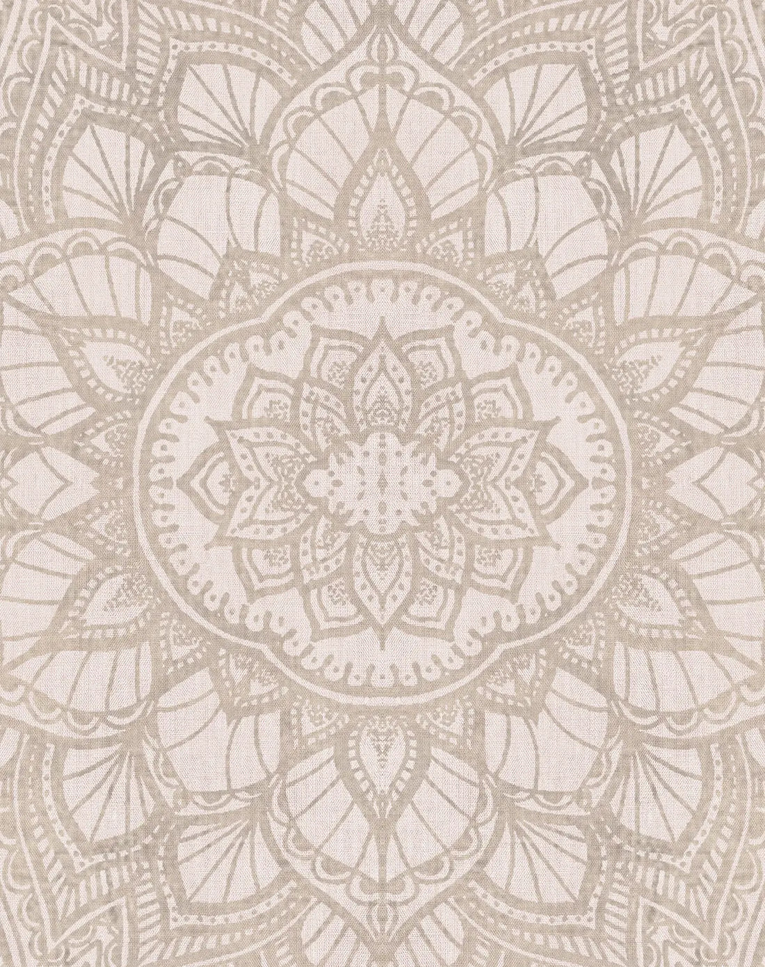 Mandala Taupe Wallpaper