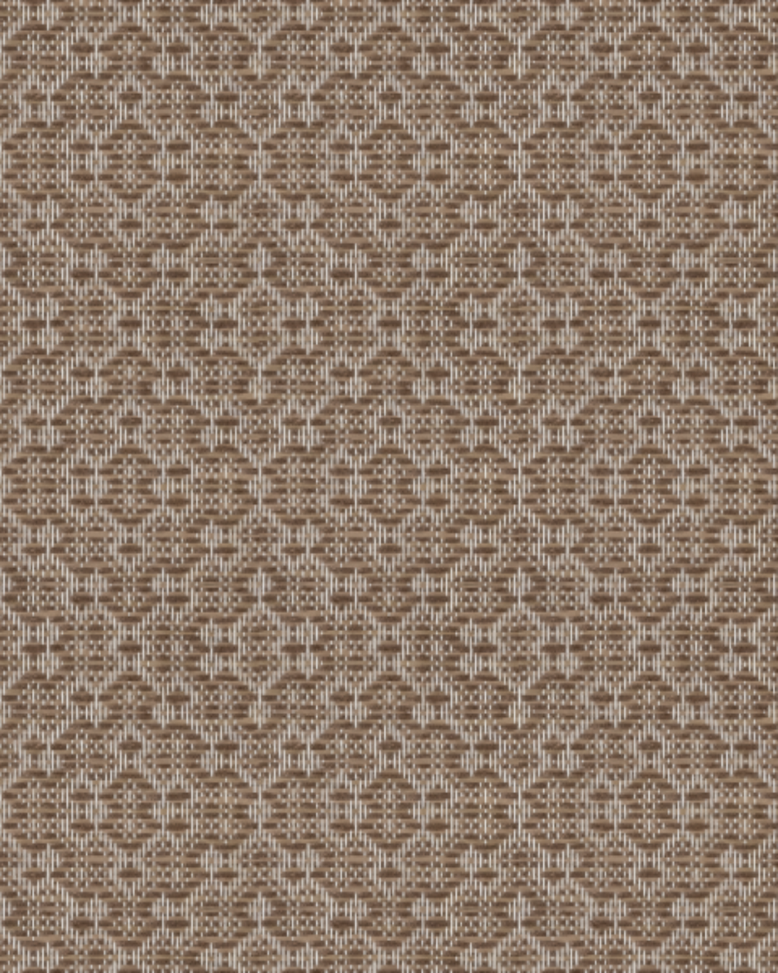 Geometric Weave Mocha Brown Wallpaper