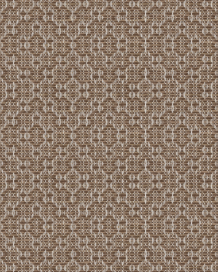 Geometric Weave Mocha Brown Wallpaper