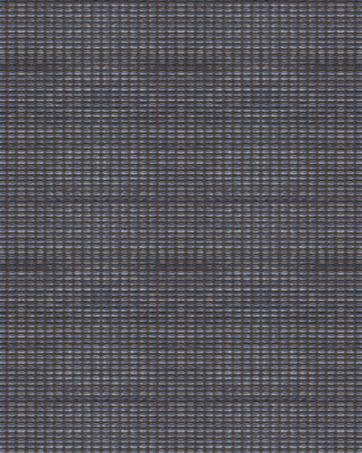 Midnight Grid Weave Charcoal Blue Wallpaper