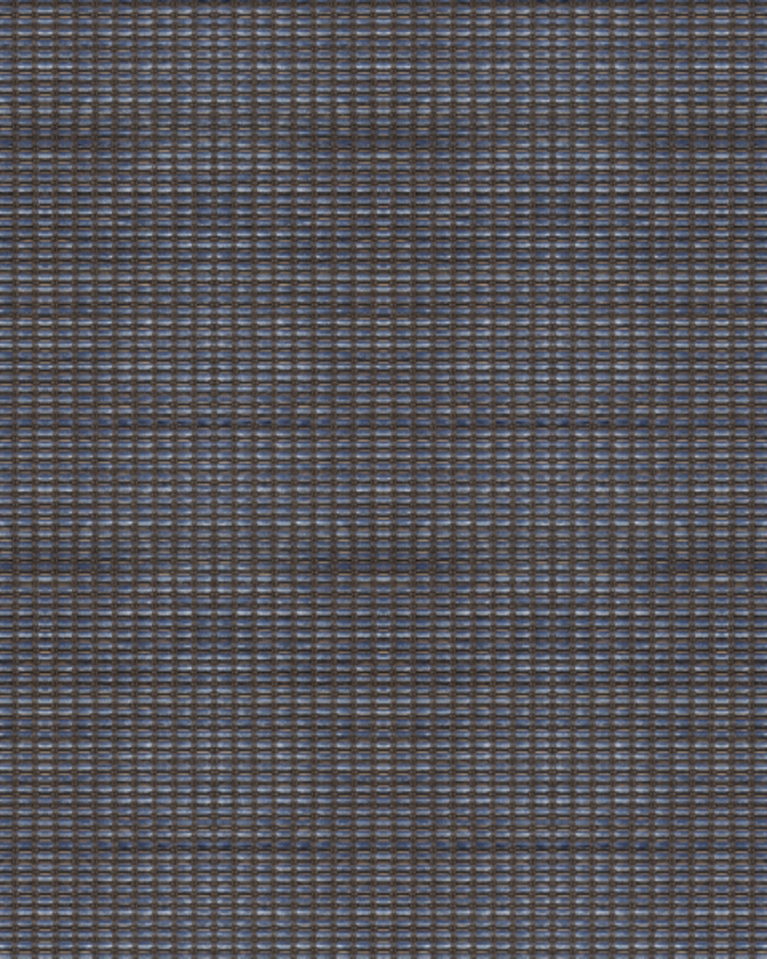 Midnight Grid Weave Charcoal Blue Wallpaper
