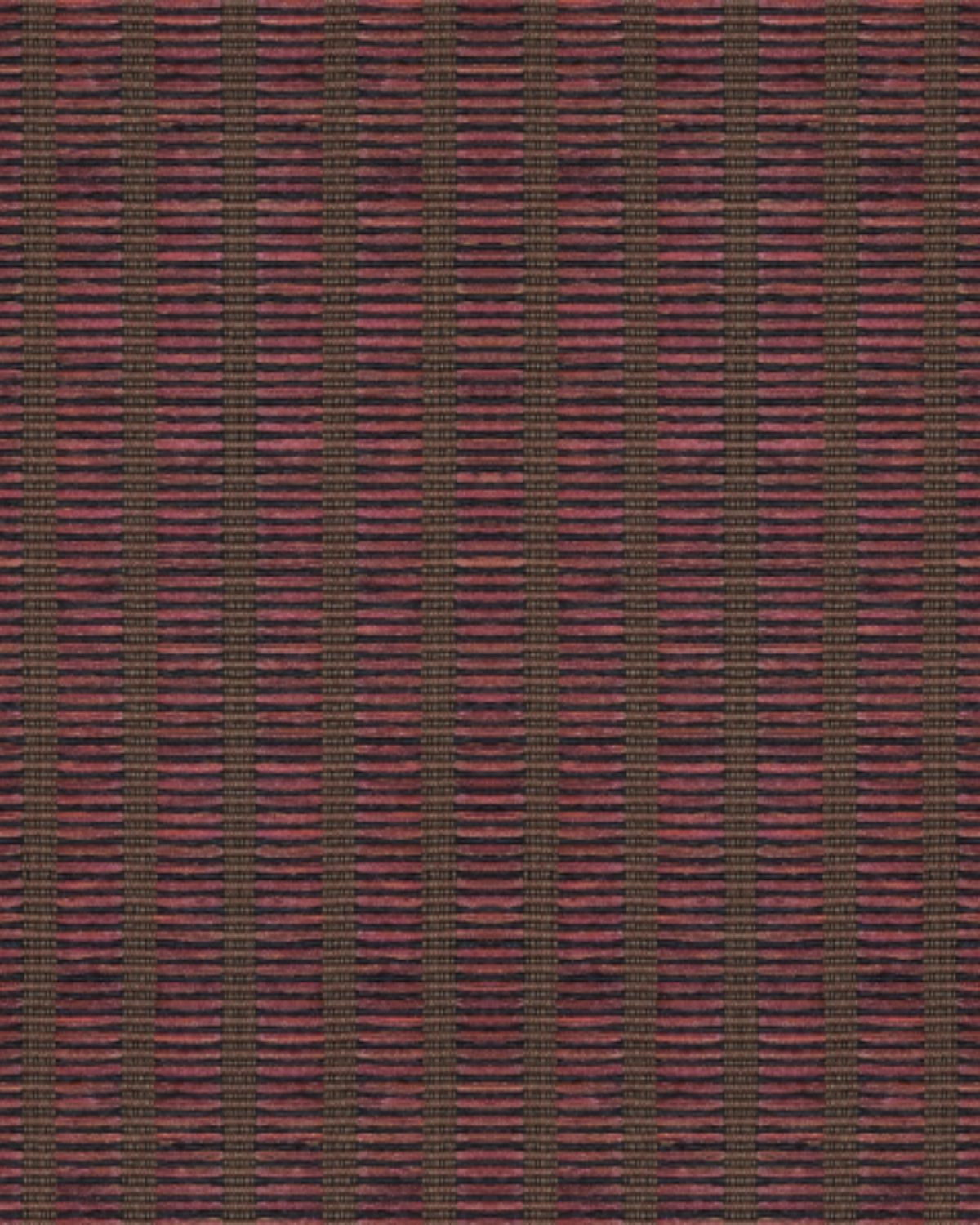 Vertical Weave Wine Red Wallpaper