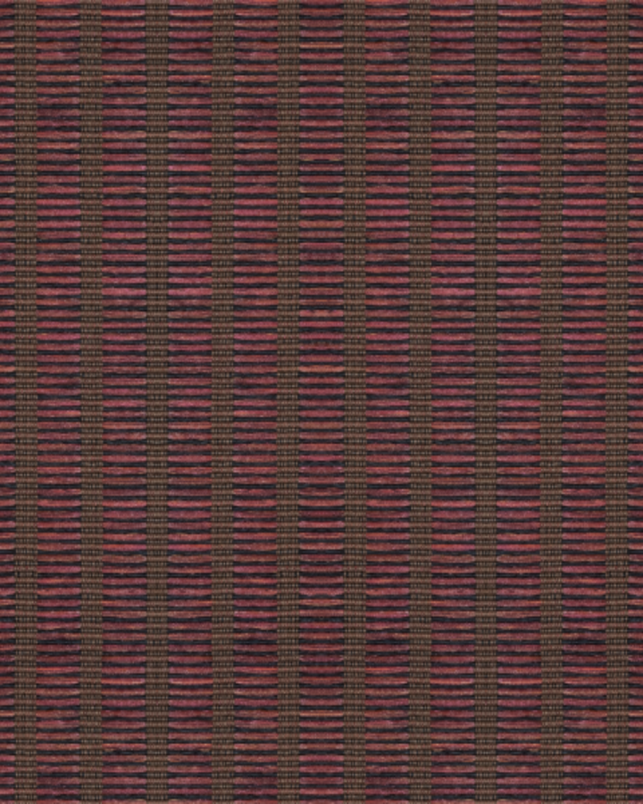 Vertical Weave Wine Red Wallpaper
