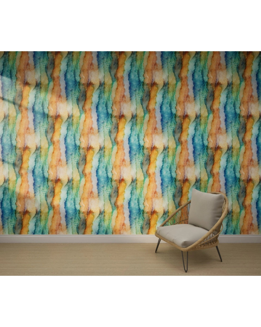 Rainbow Watercolor Horizon Wallpaper