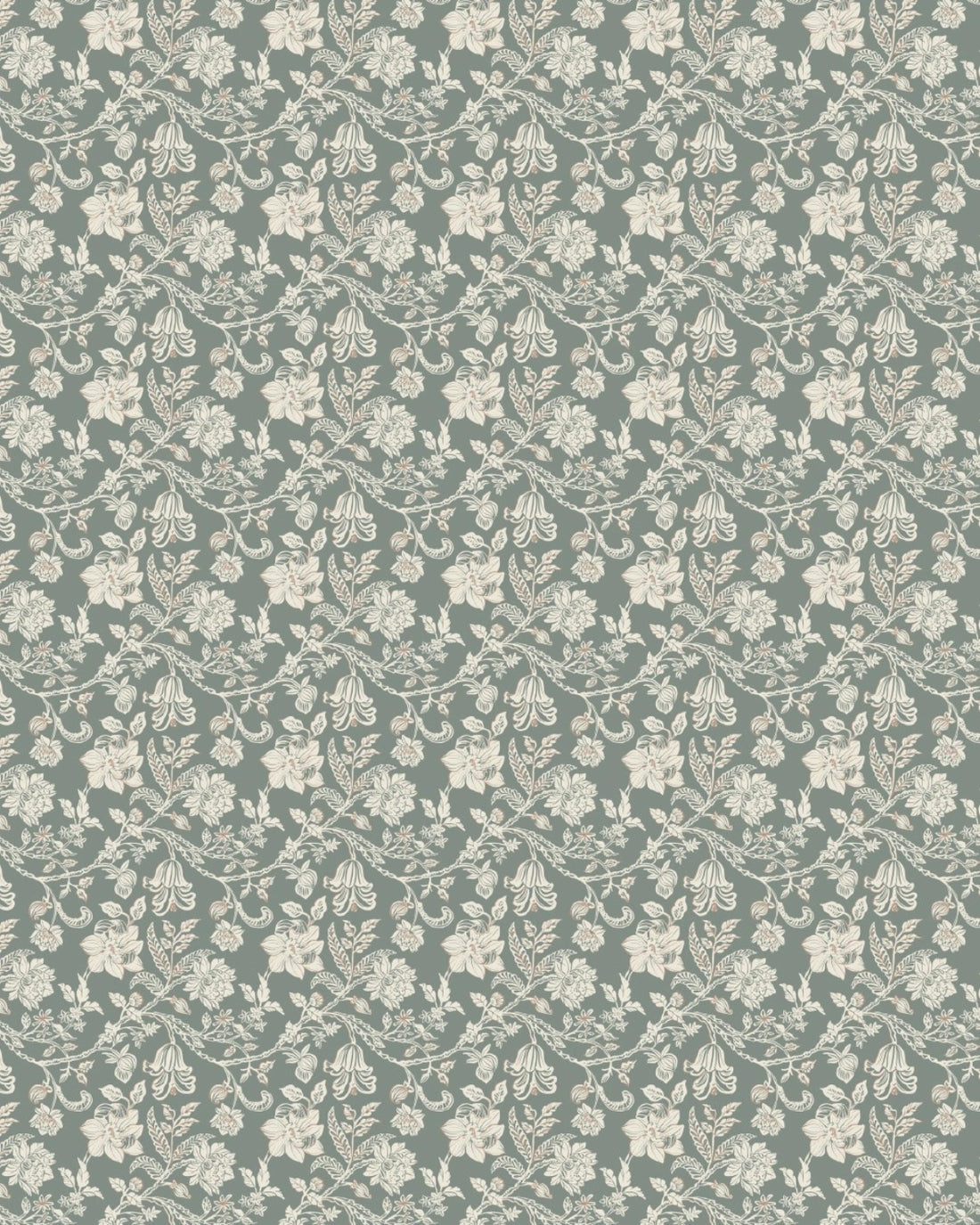 Bellflower Blossom Weave Wallpaper