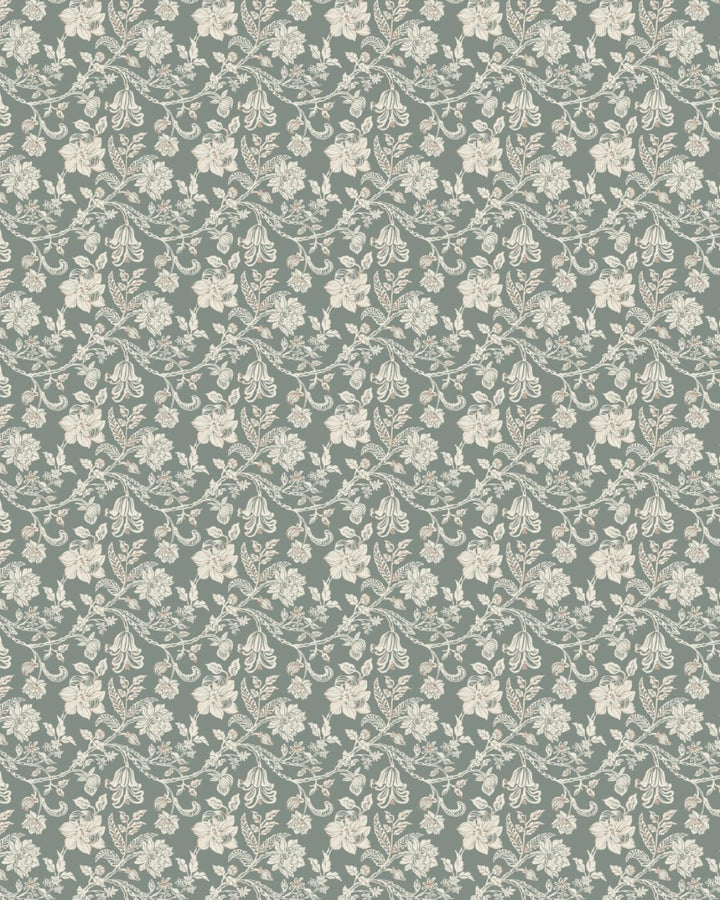 Bellflower Blossom Weave Wallpaper