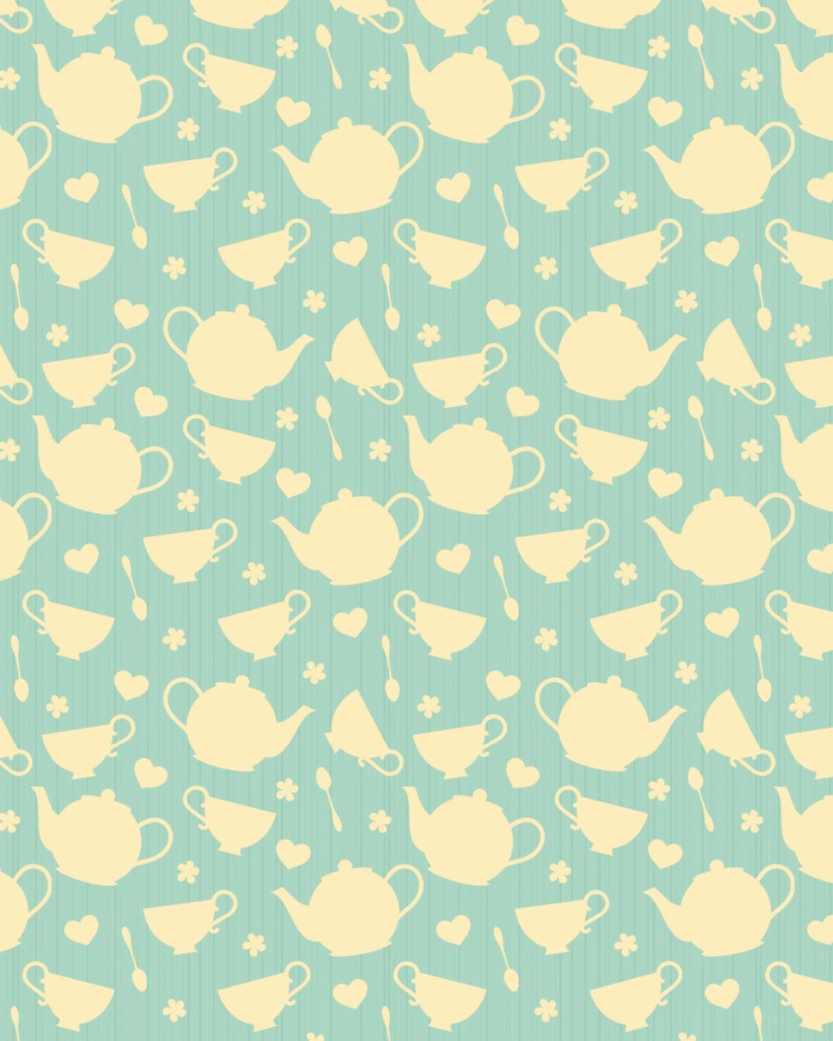 Tea Time Whimsy Wallpaper