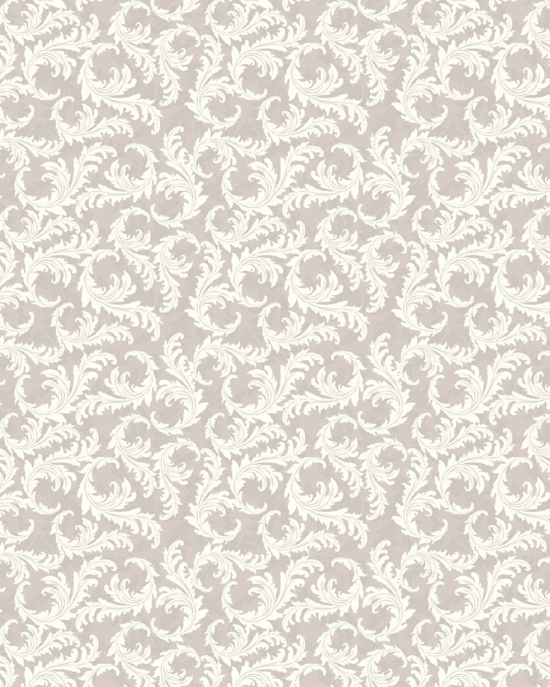 Regal Baroque Scroll Wallpaper