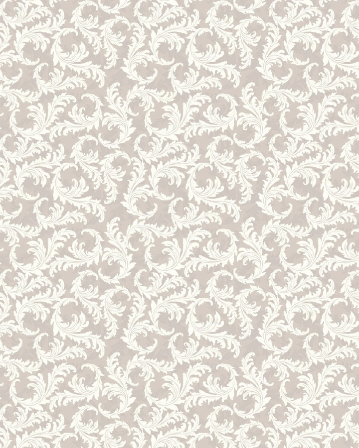 Regal Baroque Scroll Wallpaper