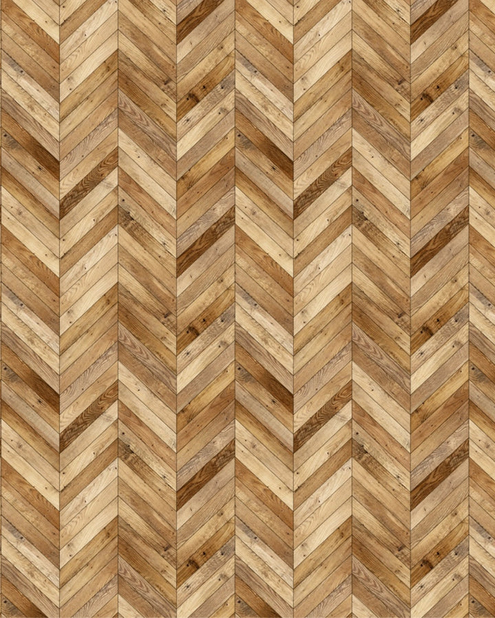 Chevron Softwood Mix Wallpaper