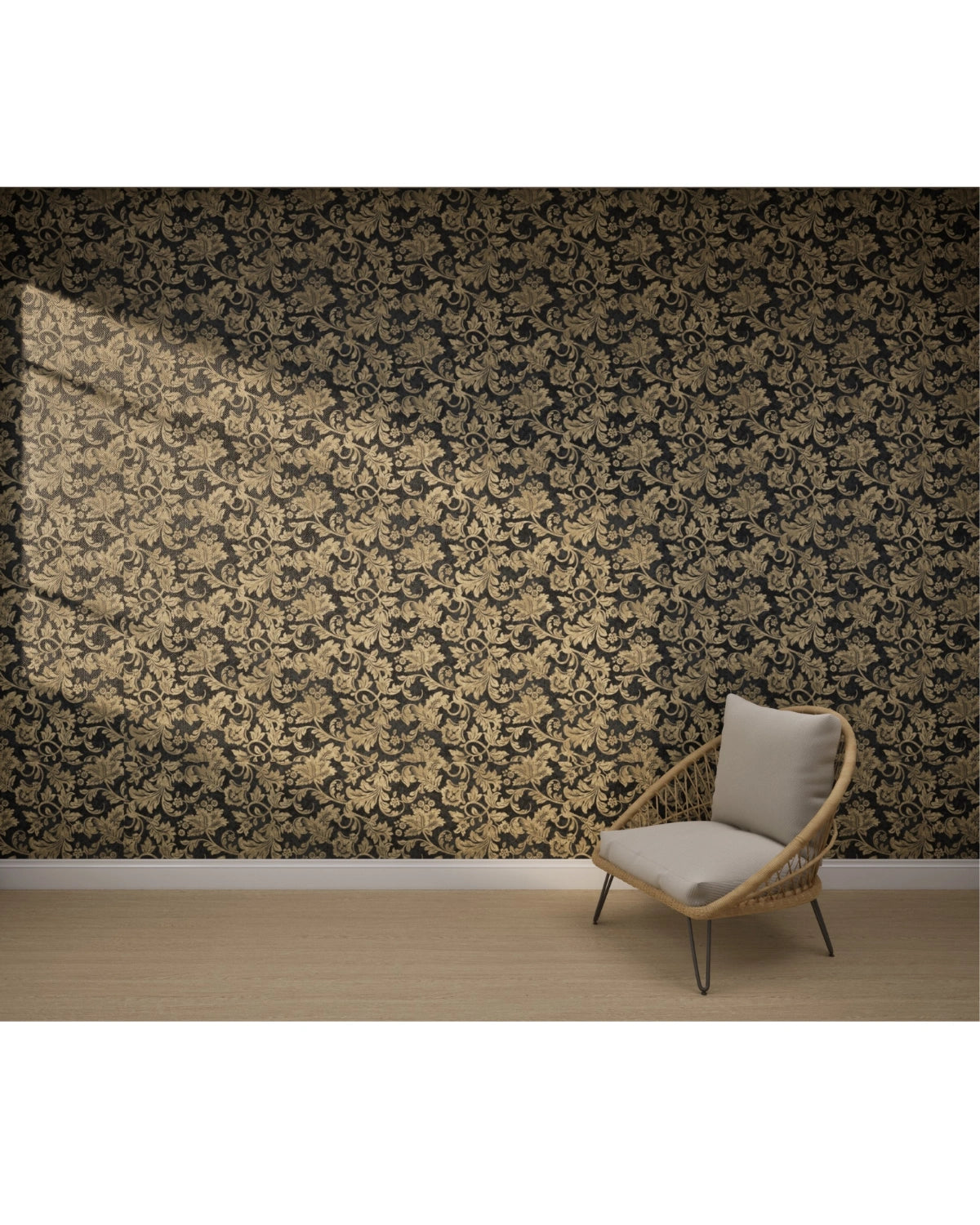 Regal Baroque Foliage Wallpaper