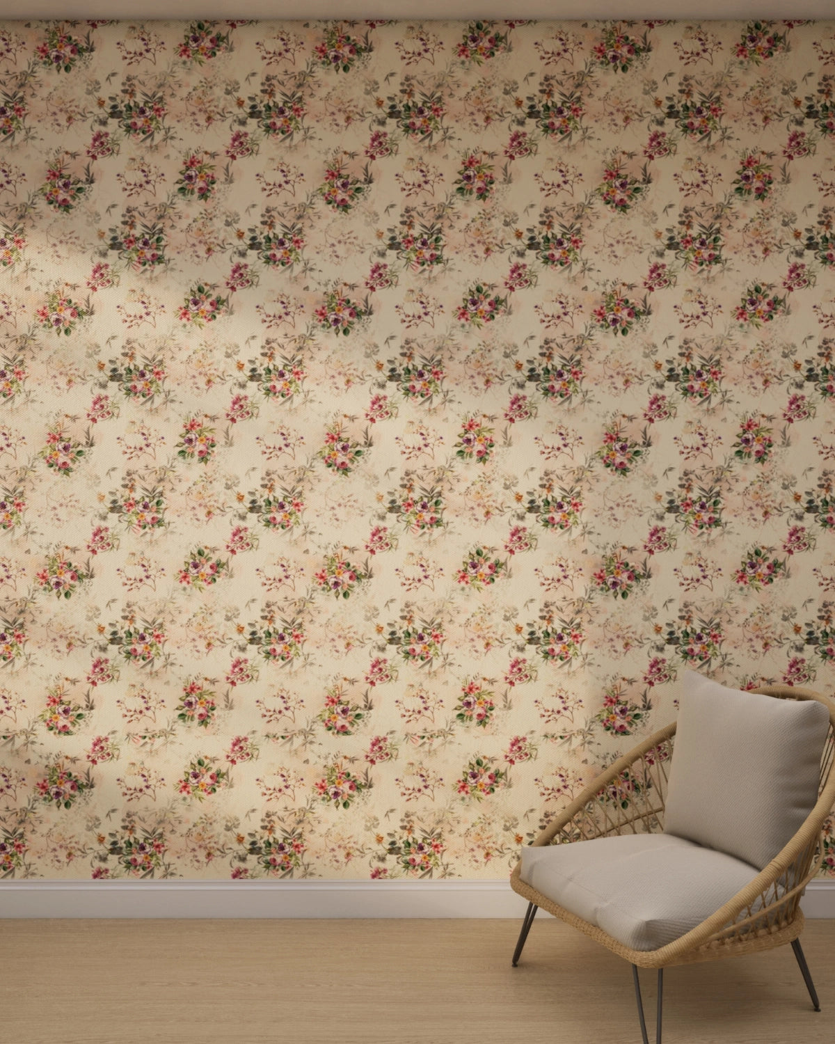 Pastel Blossom Garden Wallpaper