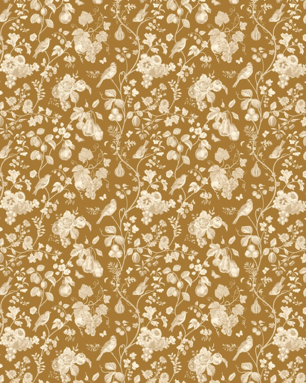 Golden Vine Garden Wallpaper