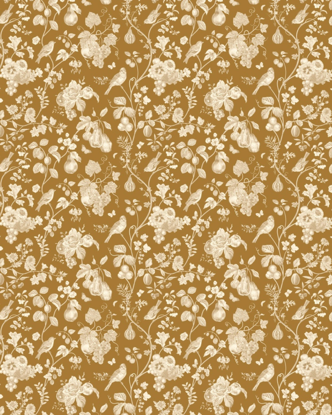 Golden Vine Garden Wallpaper