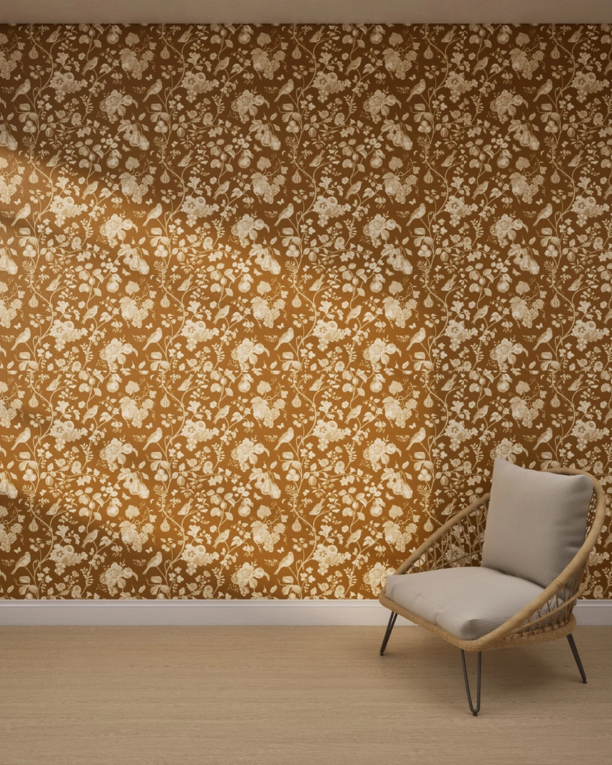 Golden Vine Garden Wallpaper