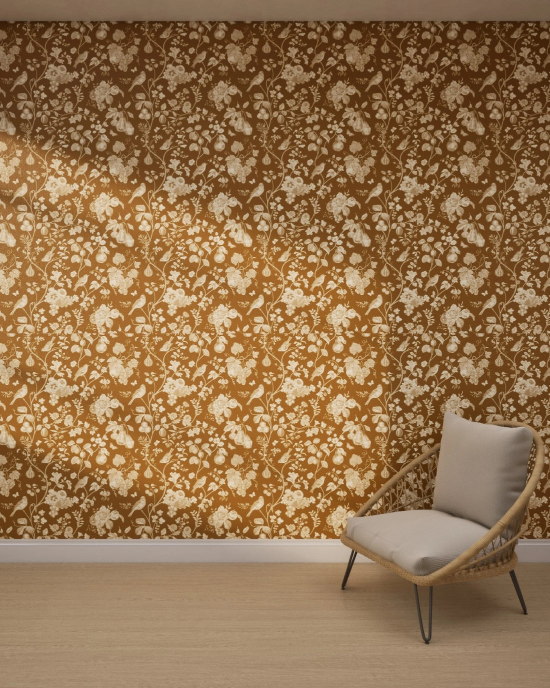 Golden Vine Garden Wallpaper