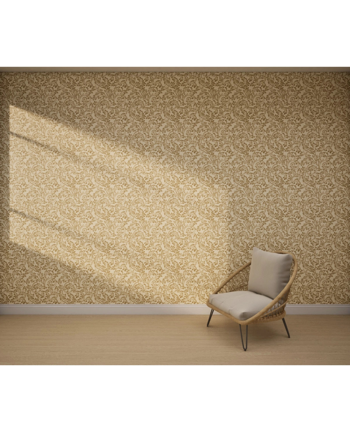 Classic Scroll Flourish Wallpaper