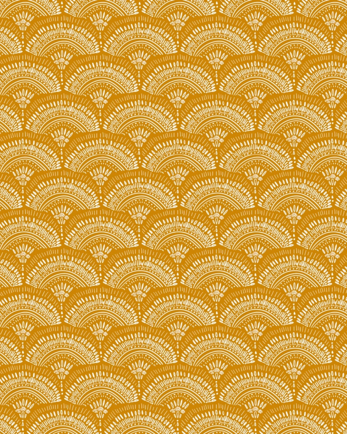 Ethnic Fan Motif Wallpaper