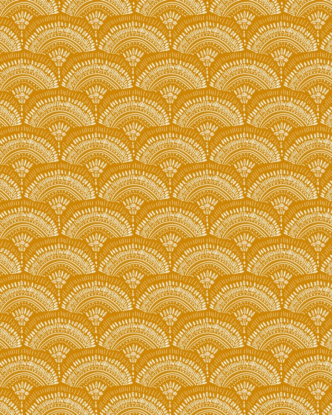 Ethnic Fan Motif Wallpaper