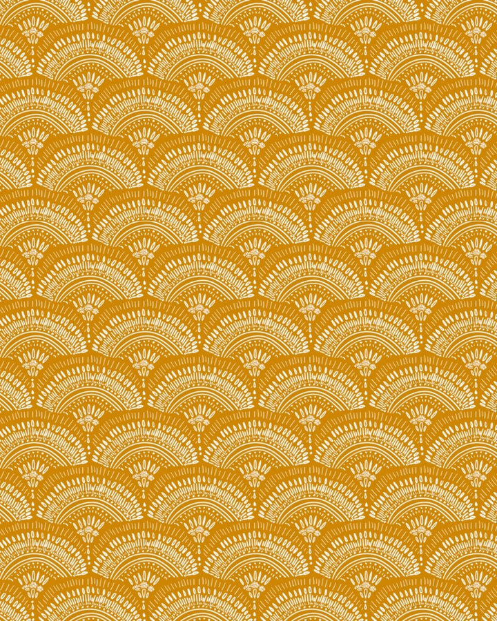 Ethnic Fan Motif Wallpaper
