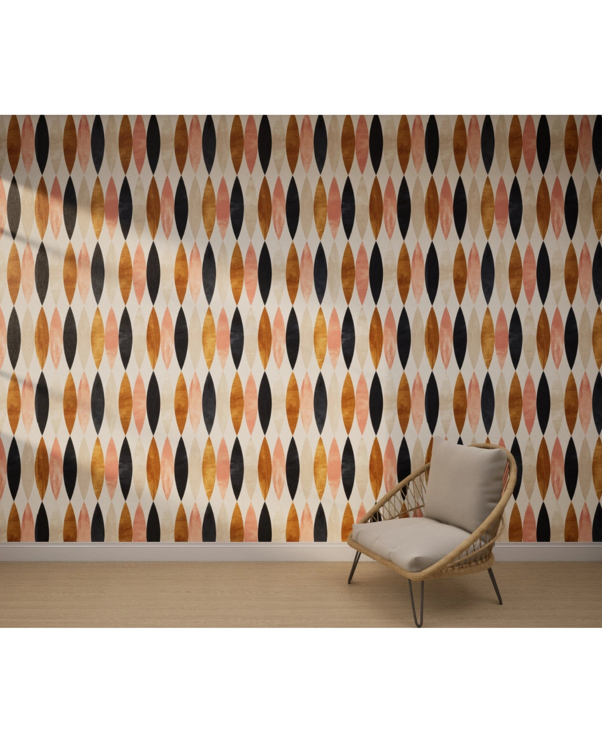 Retro Ripple Waves Wallpaper