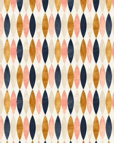 Retro Ripple Waves Wallpaper