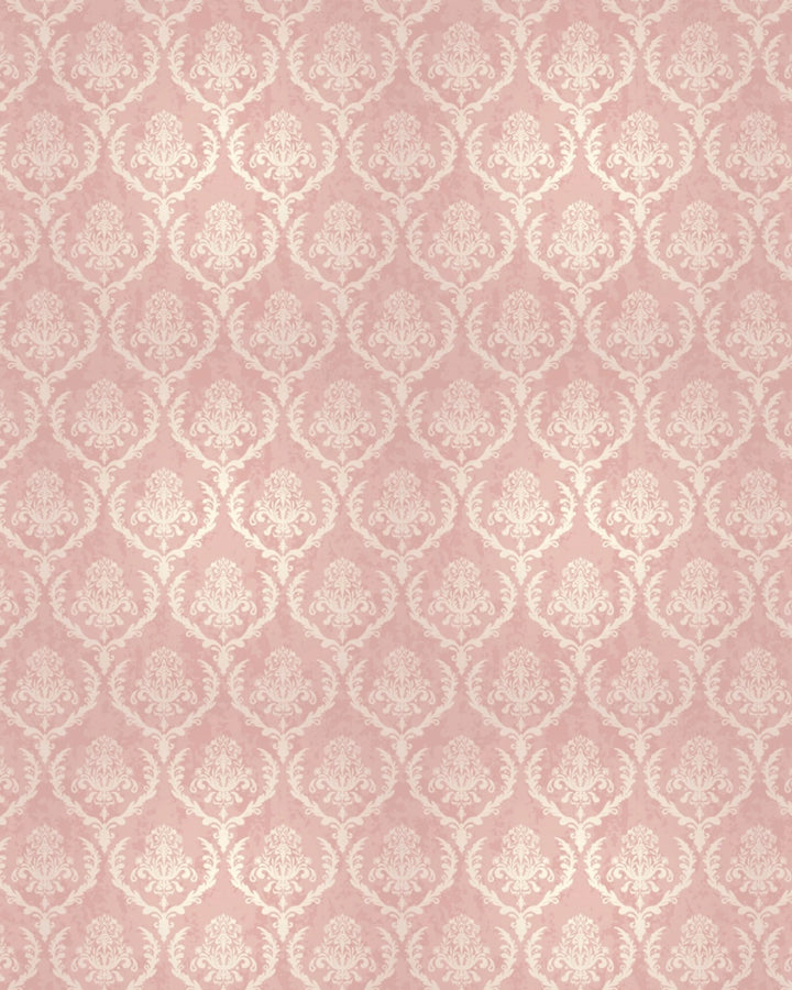 Vintage Damask Glow Wallpaper
