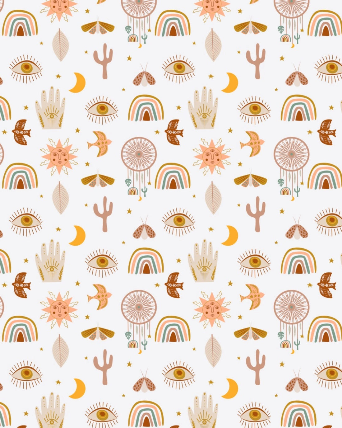 Sun & Symbols Wallpaper