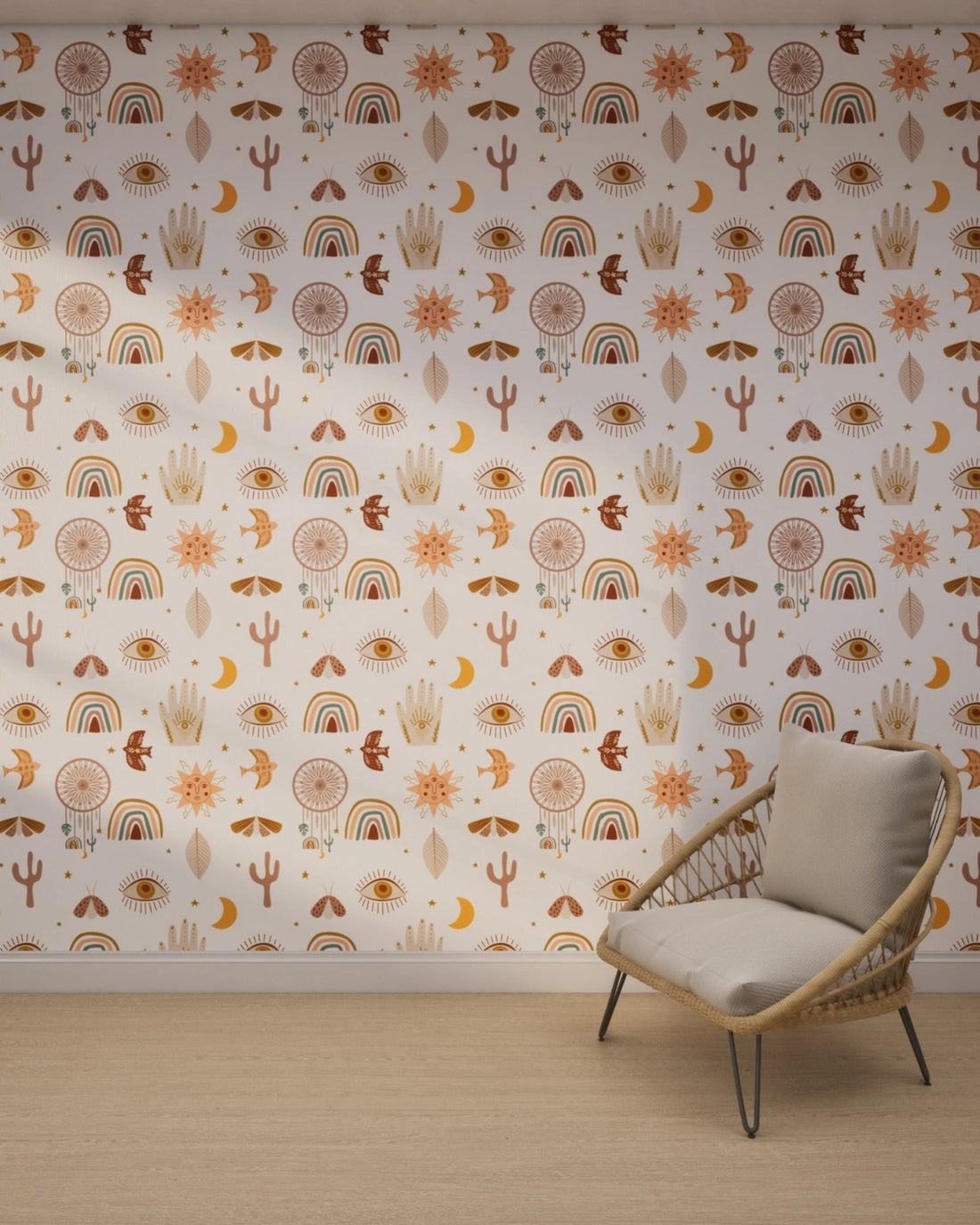 Sun & Symbols Wallpaper