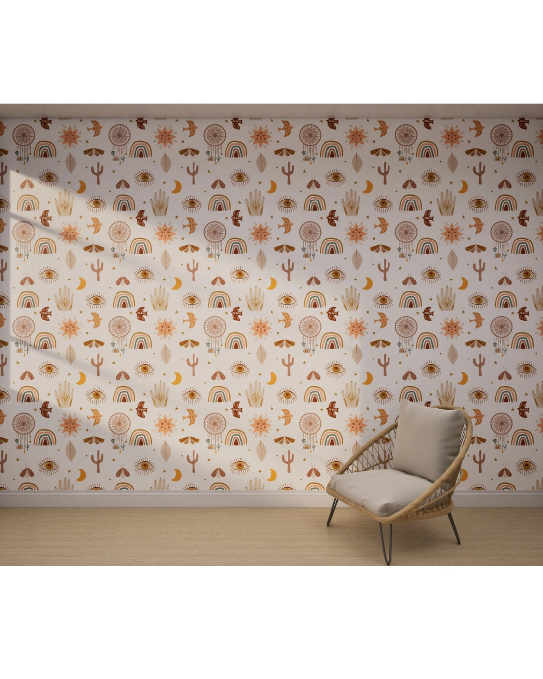 Sun & Symbols Wallpaper