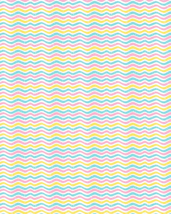 Pastel Wavy Lines Wallpaper