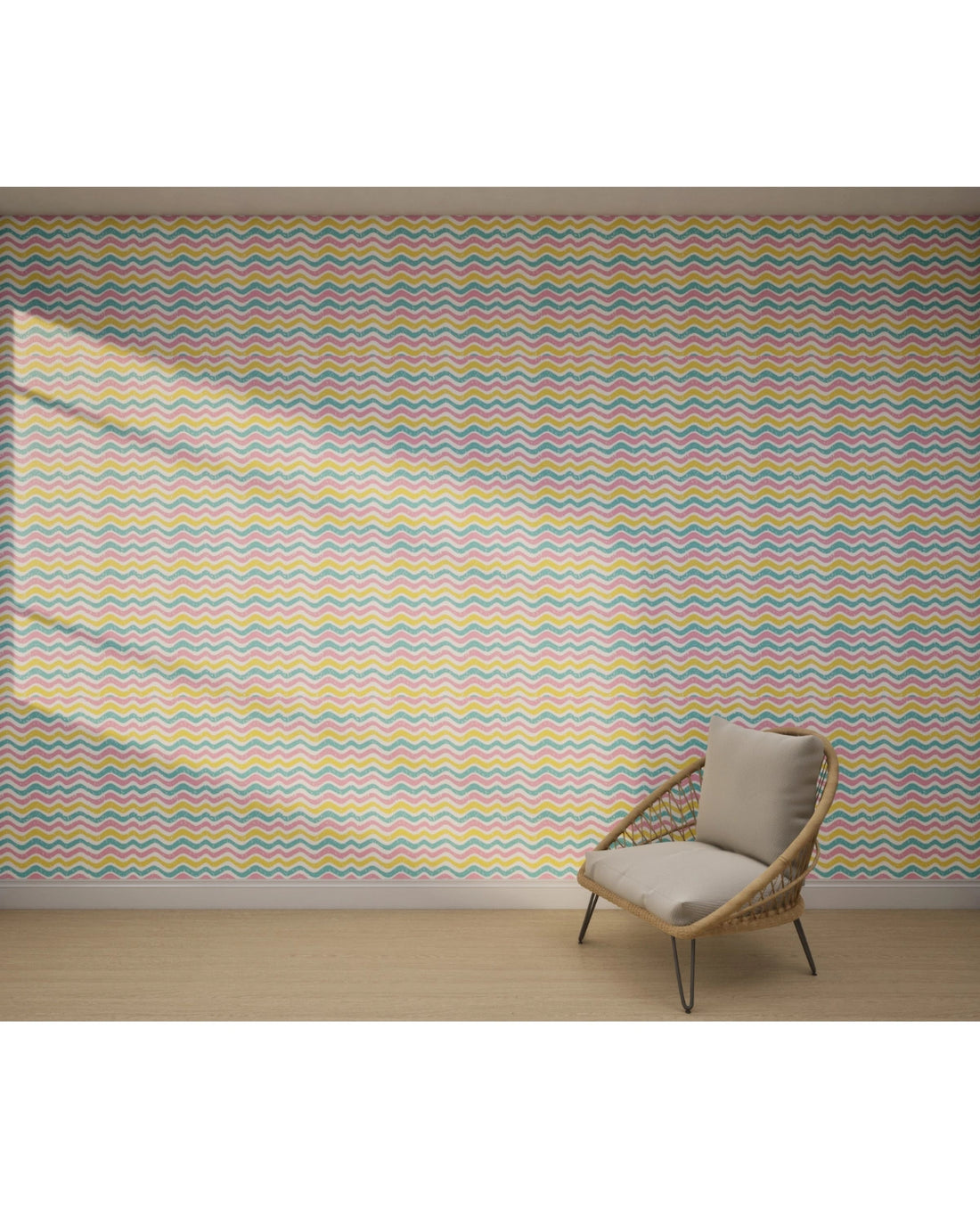 Pastel Wavy Lines Wallpaper