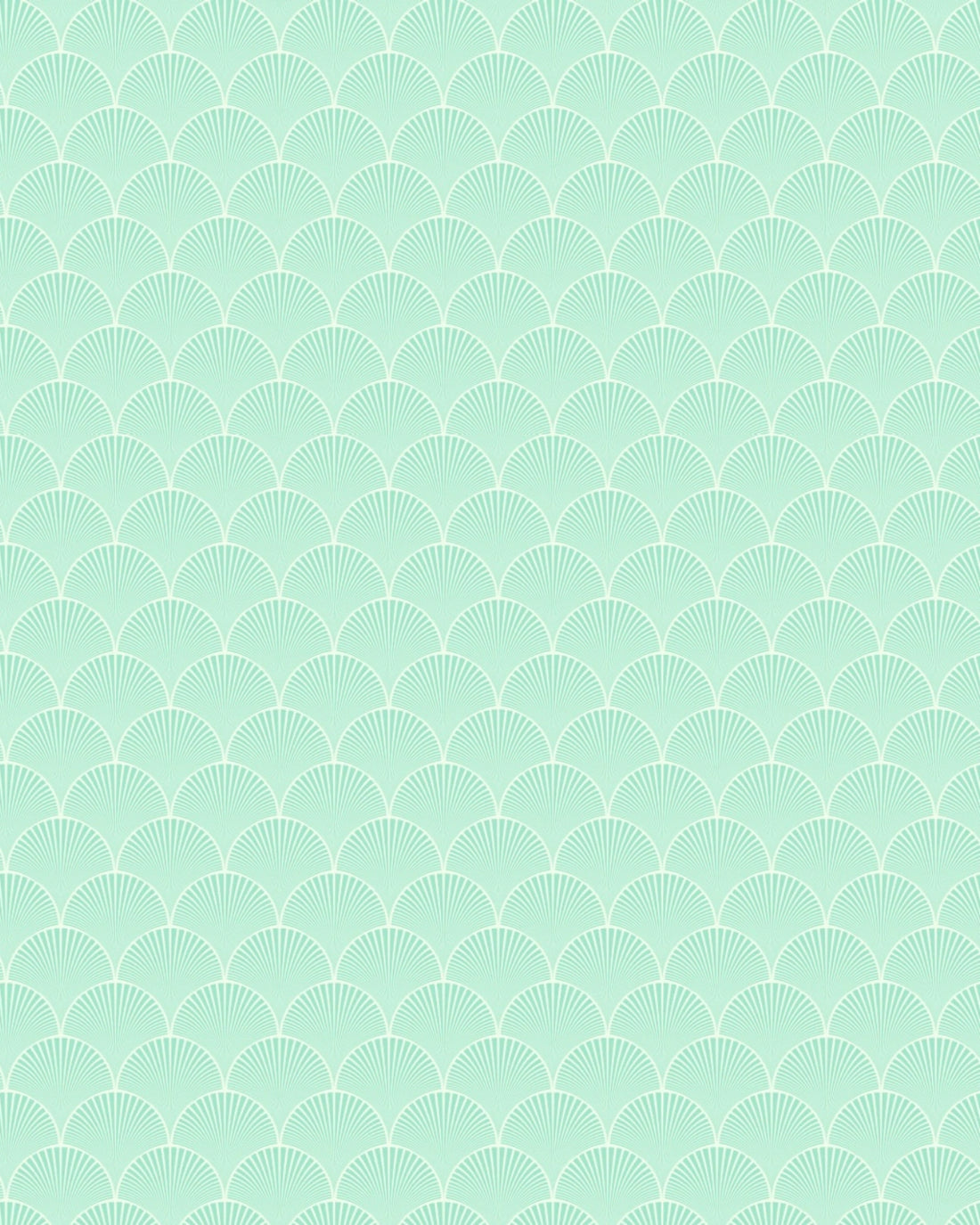 Shell Fan Mint Wallpaper