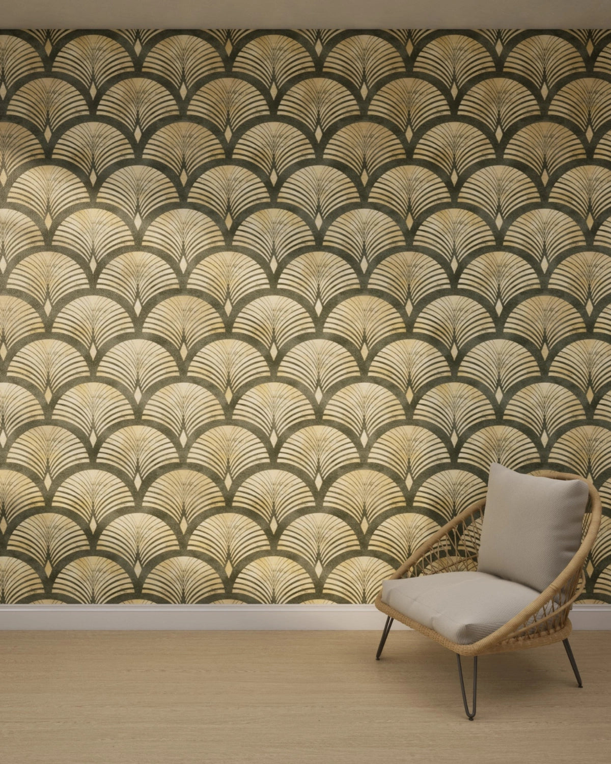 Shell Fan Sandstone Wallpaper