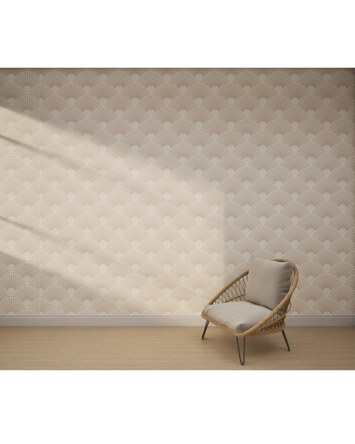 Shell Fan Blush Wallpaper